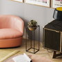 Aberto Design Maceta Decorativa GED-021-A Negro y Dorado